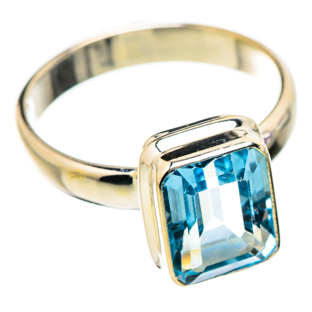 Blue Topaz Rings handcrafted by Ana Silver Co - RING130207 - Photo 2