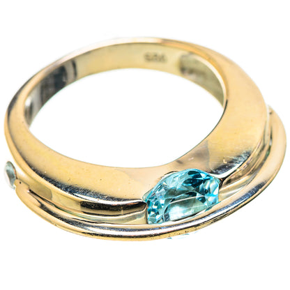 Blue Topaz Rings handcrafted by Ana Silver Co - RING130210 - Photo 2