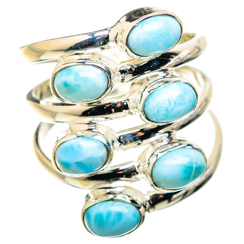 Larimar Rings handcrafted by Ana Silver Co - RING130211 - Photo 2