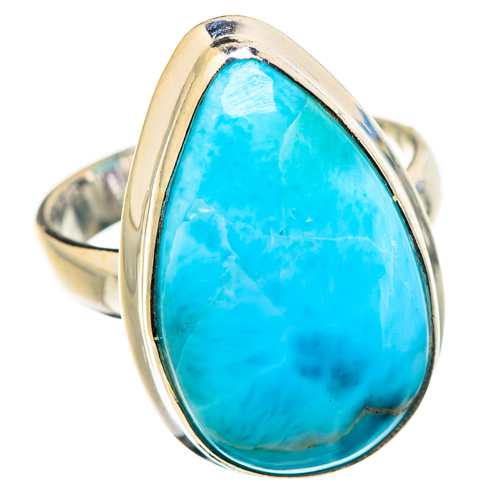 Larimar Rings handcrafted by Ana Silver Co - RING130212 - Photo 2
