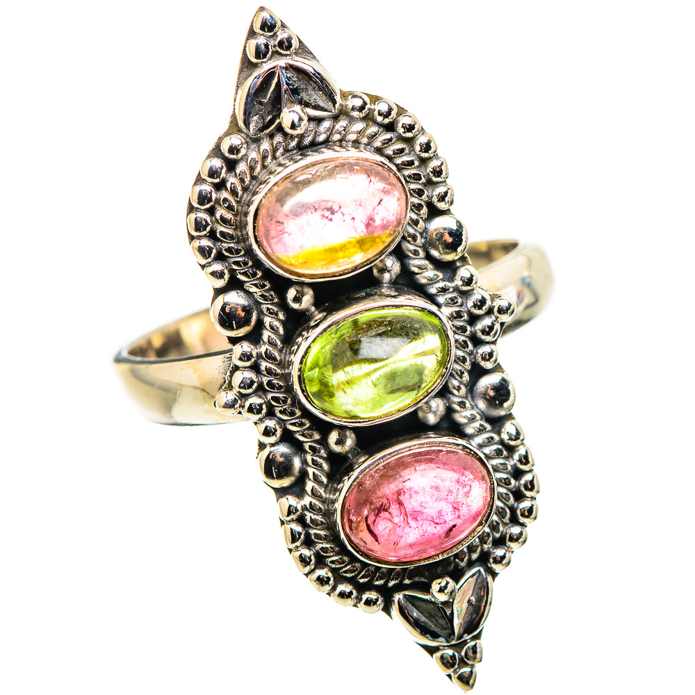 Tourmaline Rings handcrafted by Ana Silver Co - RING130223 - Photo 2