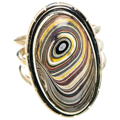 Fordite Rings handcrafted by Ana Silver Co - RING130224 - Photo 2