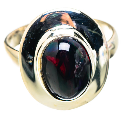 Black Opal Rings handcrafted by Ana Silver Co - RING130228 - Photo 2