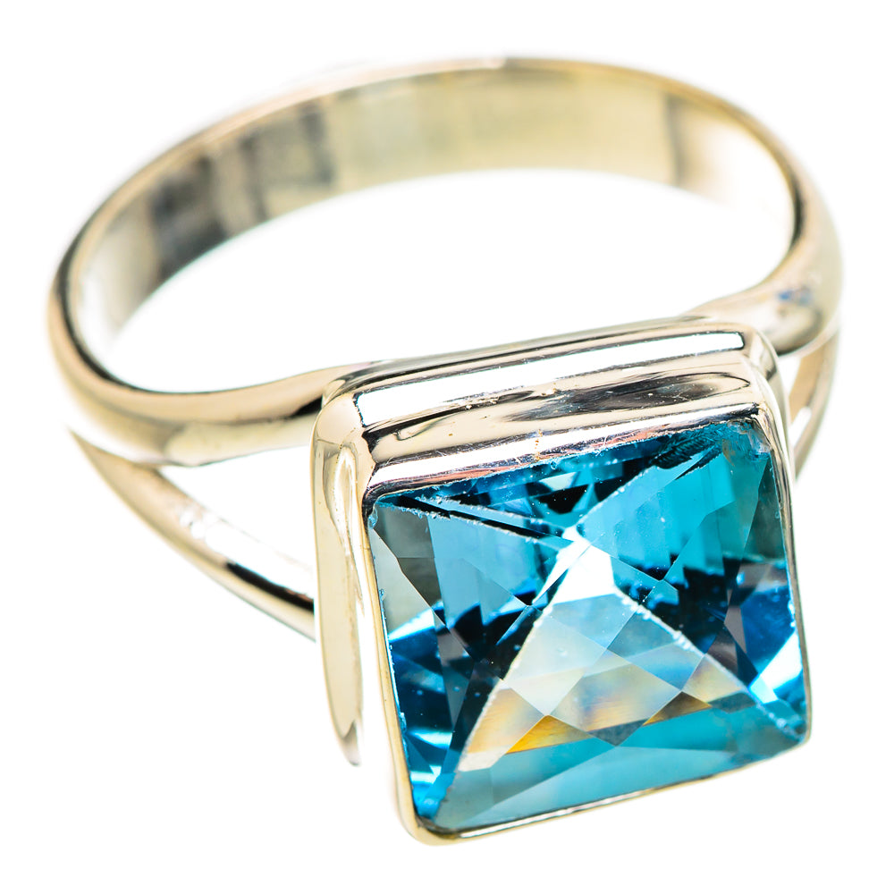Blue Topaz Rings handcrafted by Ana Silver Co - RING130232 - Photo 2