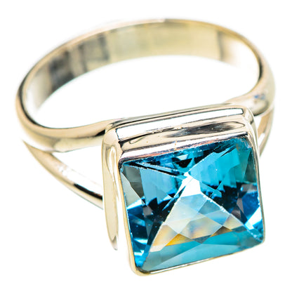 Blue Topaz Rings handcrafted by Ana Silver Co - RING130232 - Photo 2