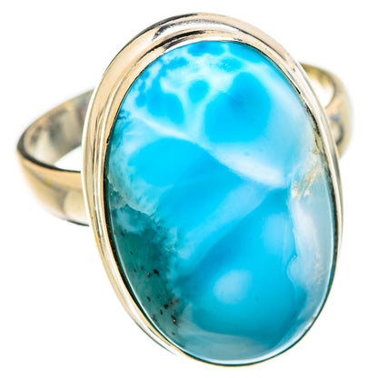Larimar Rings handcrafted by Ana Silver Co - RING130233 - Photo 2