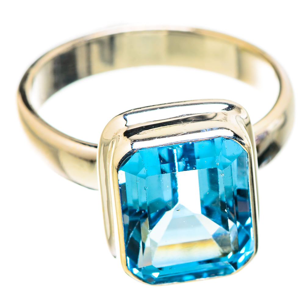 Blue Topaz Rings handcrafted by Ana Silver Co - RING130234 - Photo 2