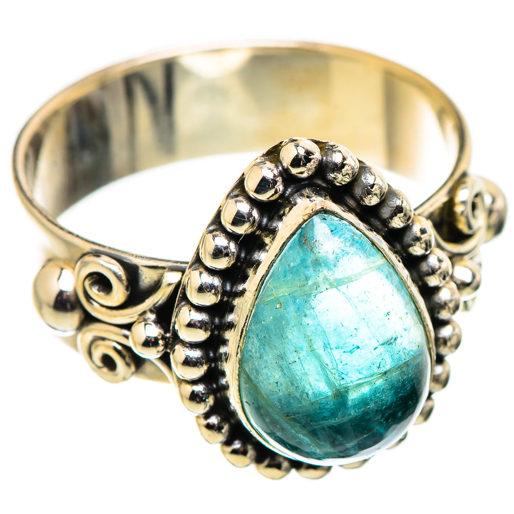 Blue Fluorite Rings handcrafted by Ana Silver Co - RING130235 - Photo 2