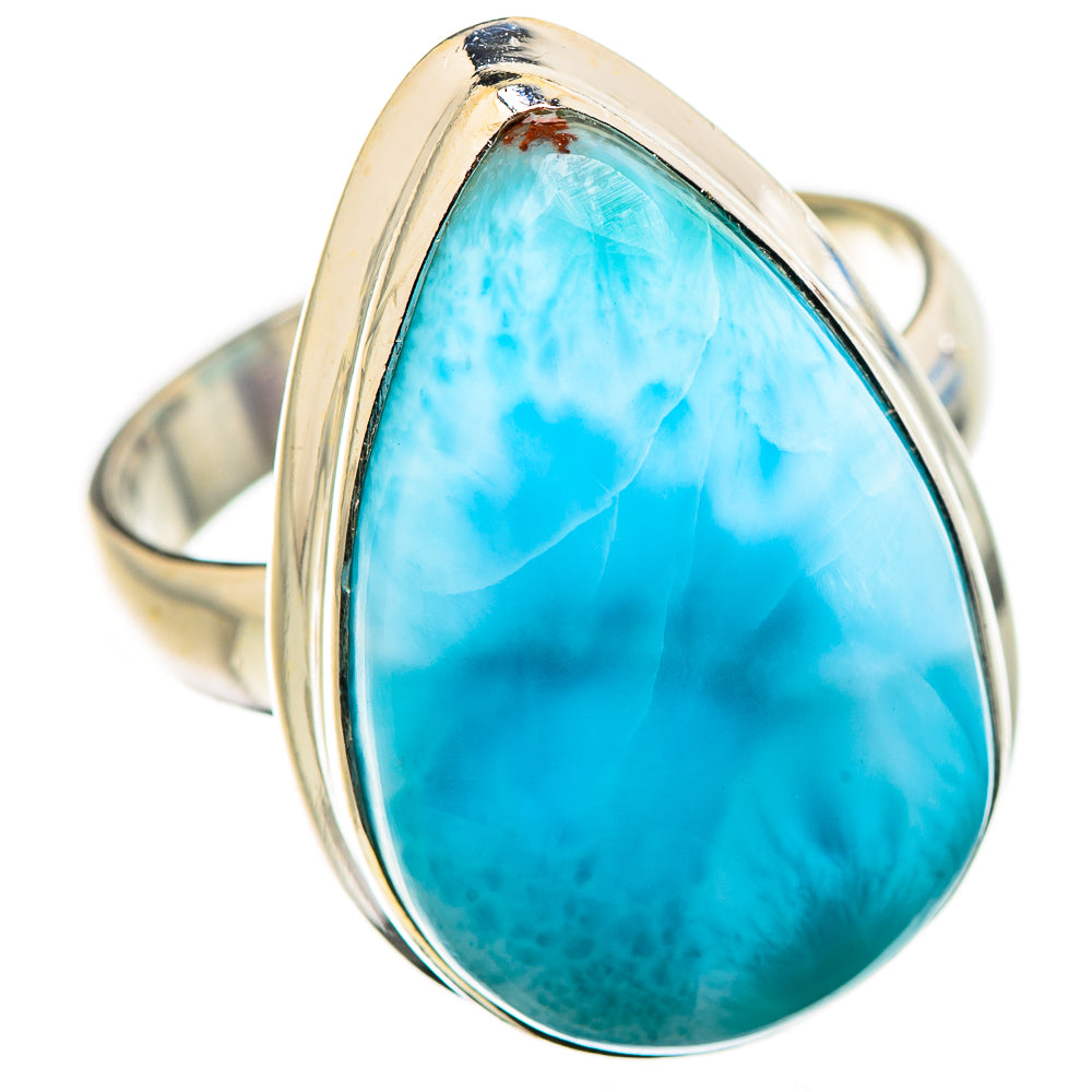 Larimar Rings handcrafted by Ana Silver Co - RING130236 - Photo 2