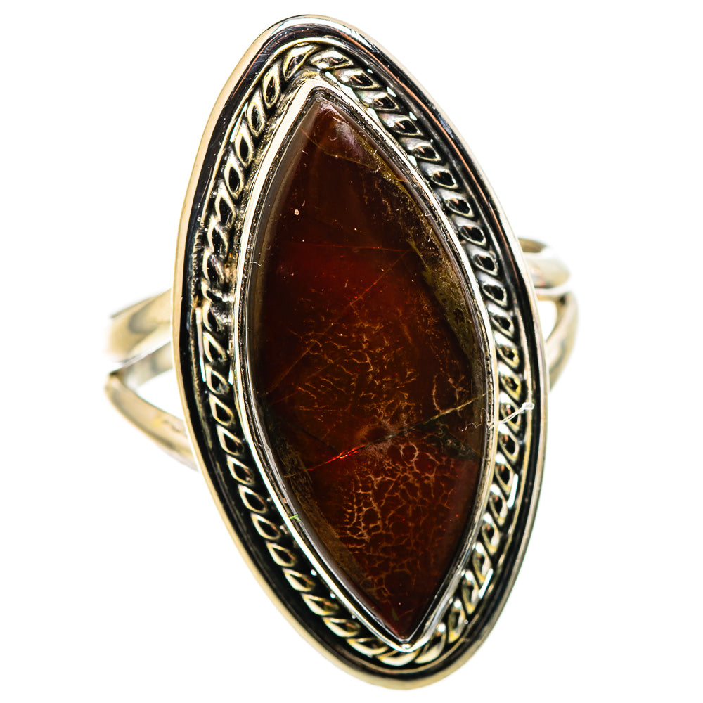 Ammolite Rings handcrafted by Ana Silver Co - RING130243 - Photo 2