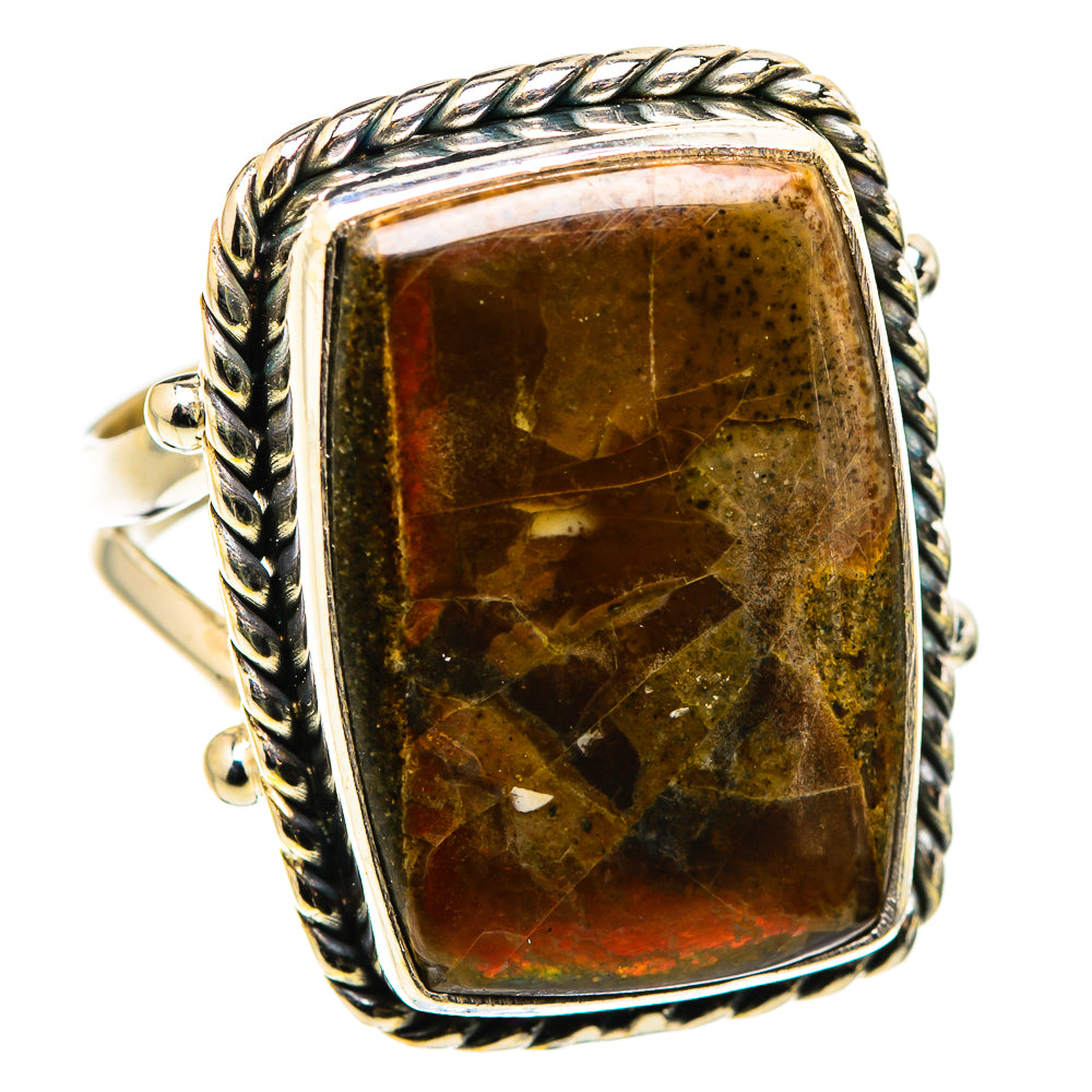 Ammolite Rings handcrafted by Ana Silver Co - RING130244 - Photo 2