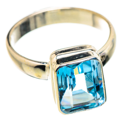 Blue Topaz Rings handcrafted by Ana Silver Co - RING130253 - Photo 2