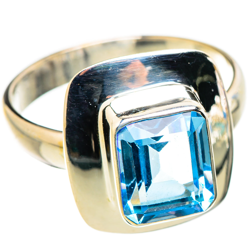 Blue Topaz Rings handcrafted by Ana Silver Co - RING130254 - Photo 2