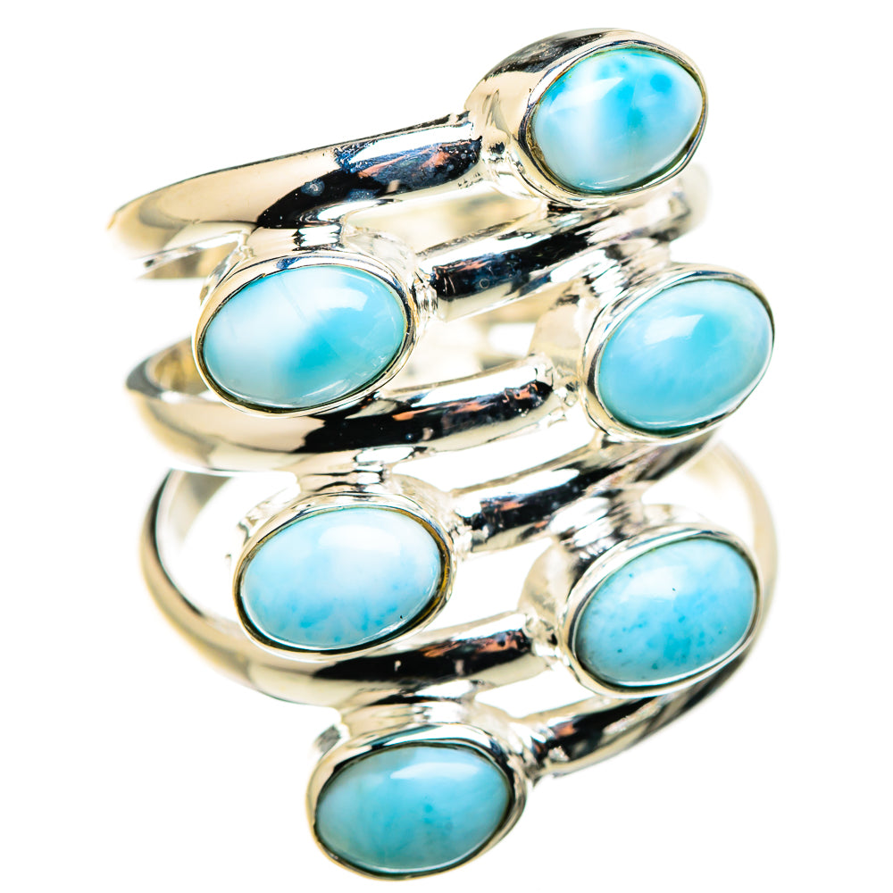 Larimar Rings handcrafted by Ana Silver Co - RING130255 - Photo 2