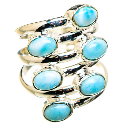 Larimar Rings handcrafted by Ana Silver Co - RING130255 - Photo 2