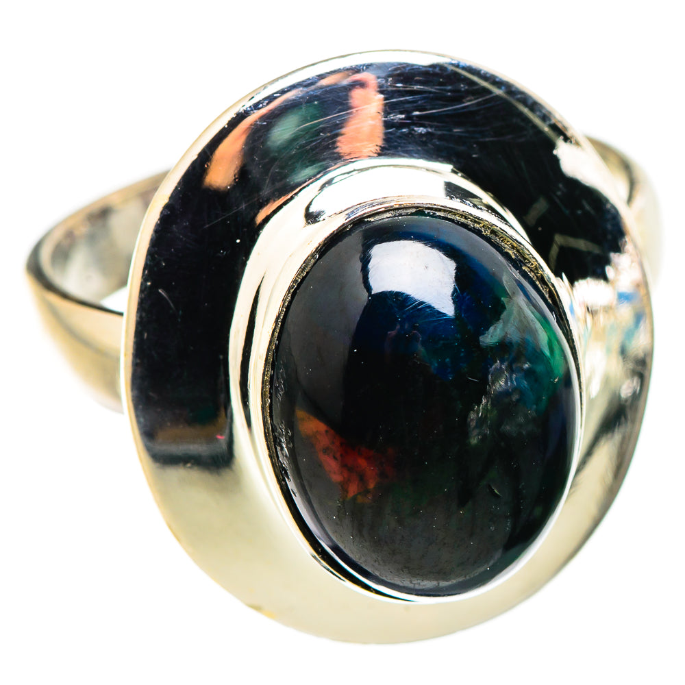 Black Opal Rings handcrafted by Ana Silver Co - RING130268 - Photo 2