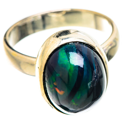 Black Opal Rings handcrafted by Ana Silver Co - RING130270 - Photo 2