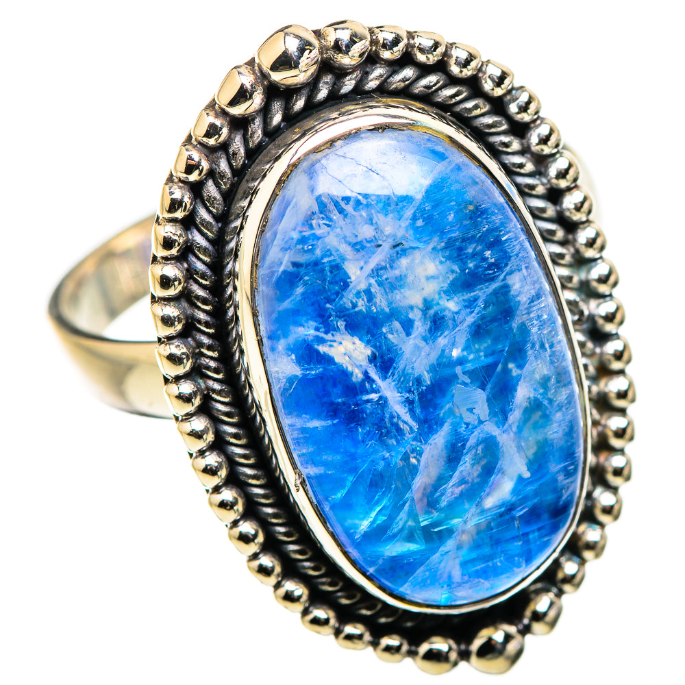 Rainbow Moonstone Rings handcrafted by Ana Silver Co - RING130273 - Photo 2