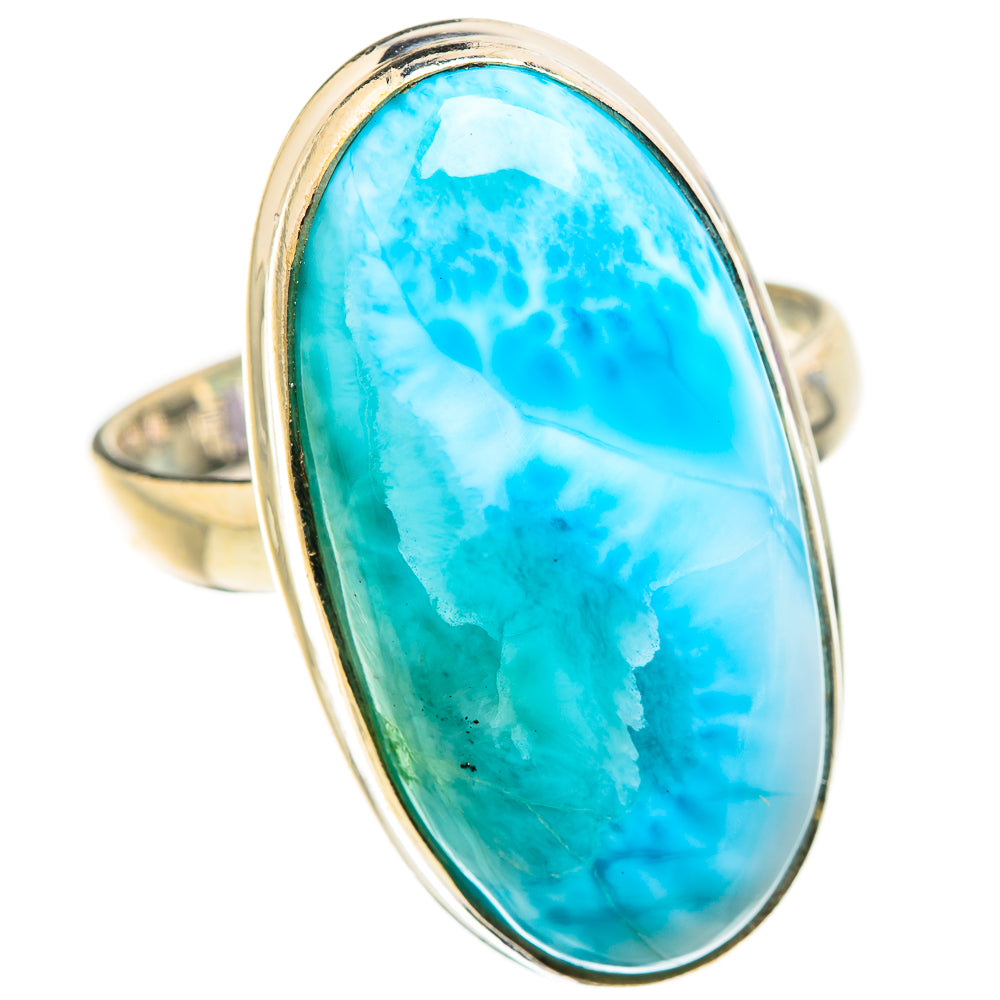 Larimar Rings handcrafted by Ana Silver Co - RING130276 - Photo 2