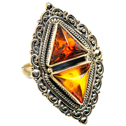 Baltic Amber Rings handcrafted by Ana Silver Co - RING130283 - Photo 2