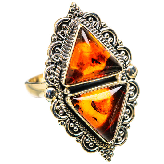 Baltic Amber Rings handcrafted by Ana Silver Co - RING130284 - Photo 2