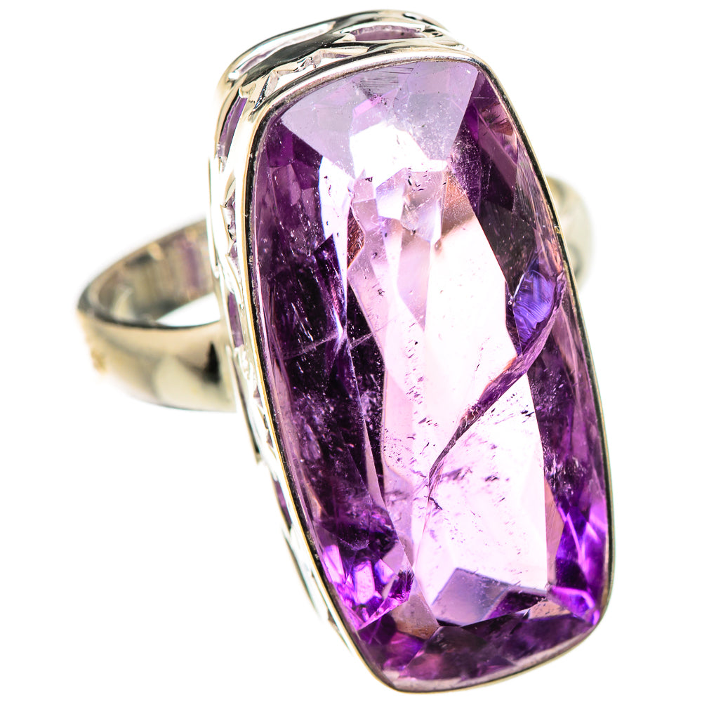 Amethyst Rings handcrafted by Ana Silver Co - RING130288 - Photo 2