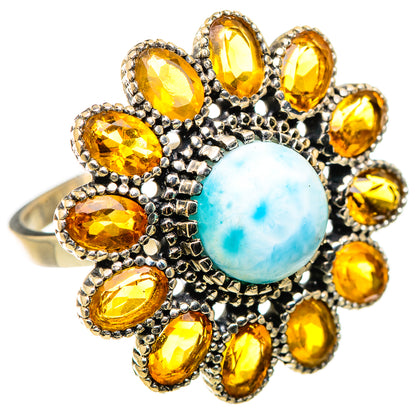 Larimar Rings handcrafted by Ana Silver Co - RING130291 - Photo 2