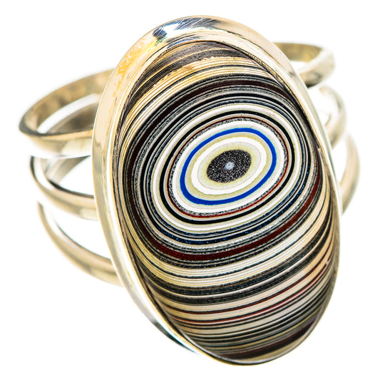 Fordite Rings handcrafted by Ana Silver Co - RING130292 - Photo 2