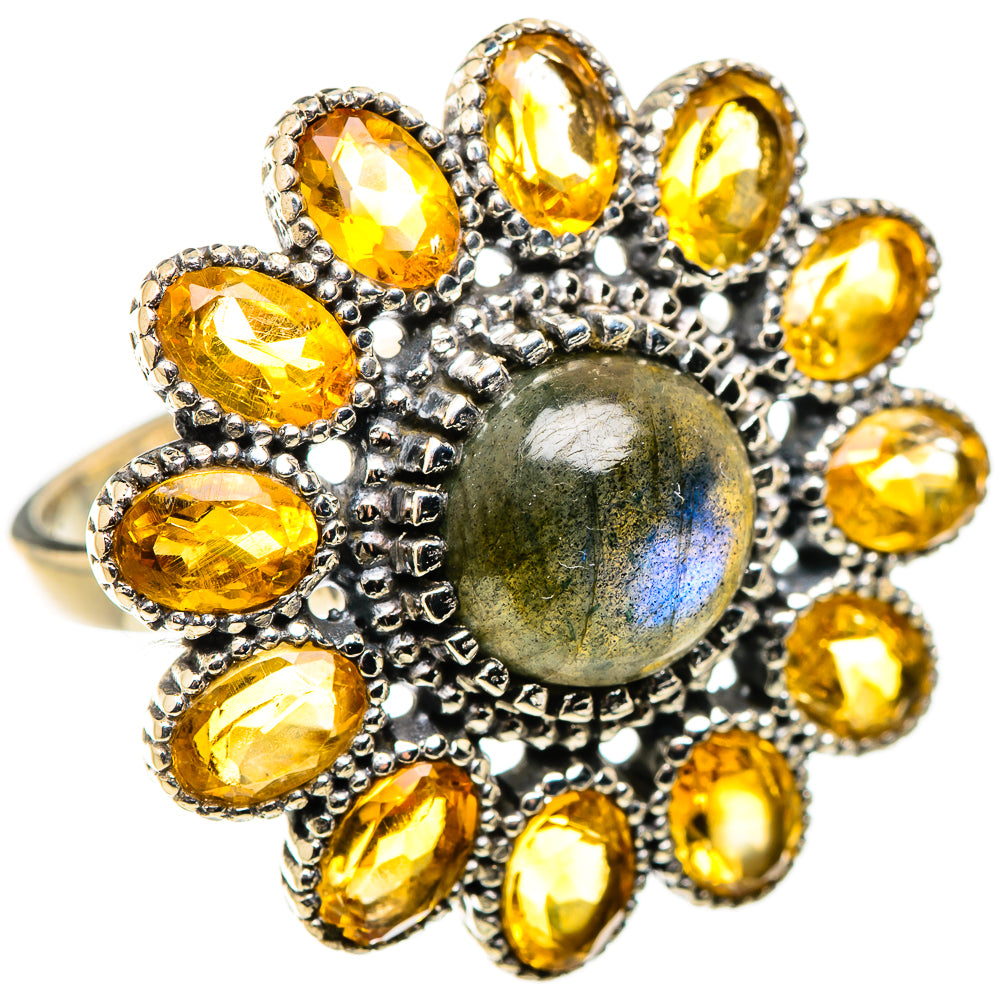 Labradorite Rings handcrafted by Ana Silver Co - RING130294 - Photo 2