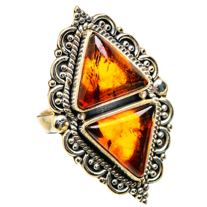 Baltic Amber Rings handcrafted by Ana Silver Co - RING130304 - Photo 2