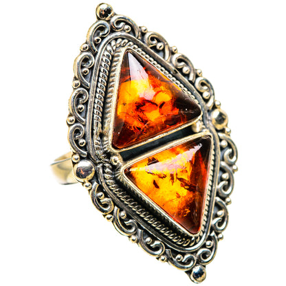 Baltic Amber Rings handcrafted by Ana Silver Co - RING130305 - Photo 2