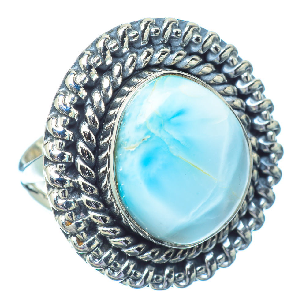 Larimar Rings handcrafted by Ana Silver Co - RING13031
