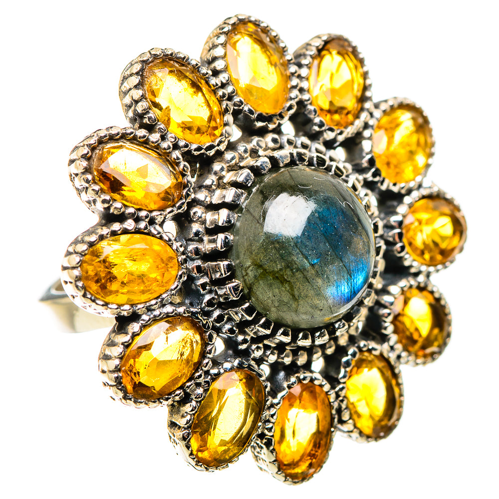 Labradorite Rings handcrafted by Ana Silver Co - RING130321 - Photo 2