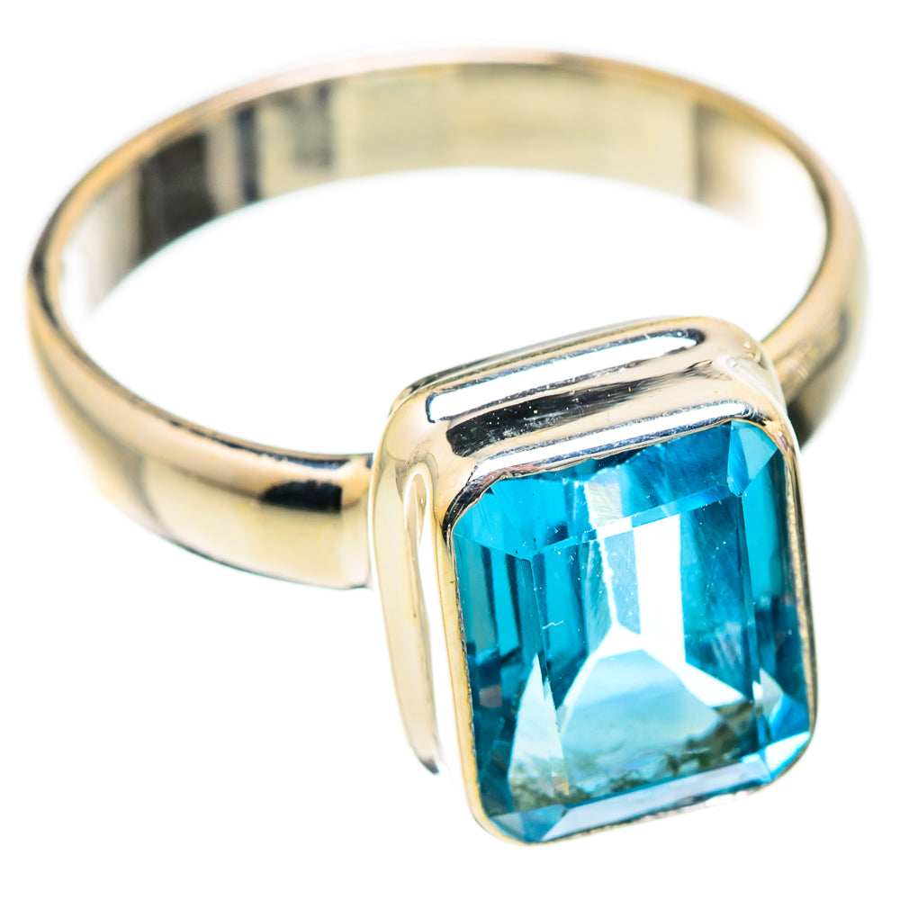 Blue Topaz Rings handcrafted by Ana Silver Co - RING130325 - Photo 2