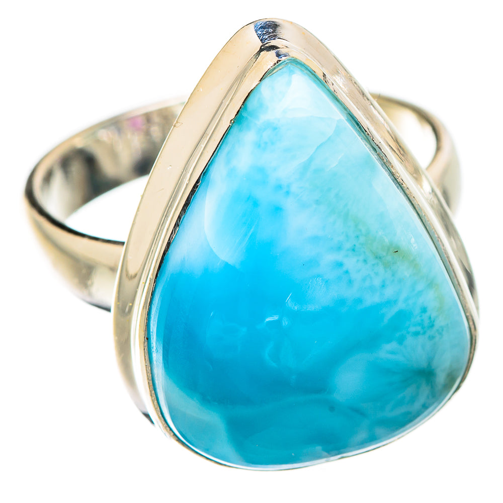 Larimar Rings handcrafted by Ana Silver Co - RING130326 - Photo 2