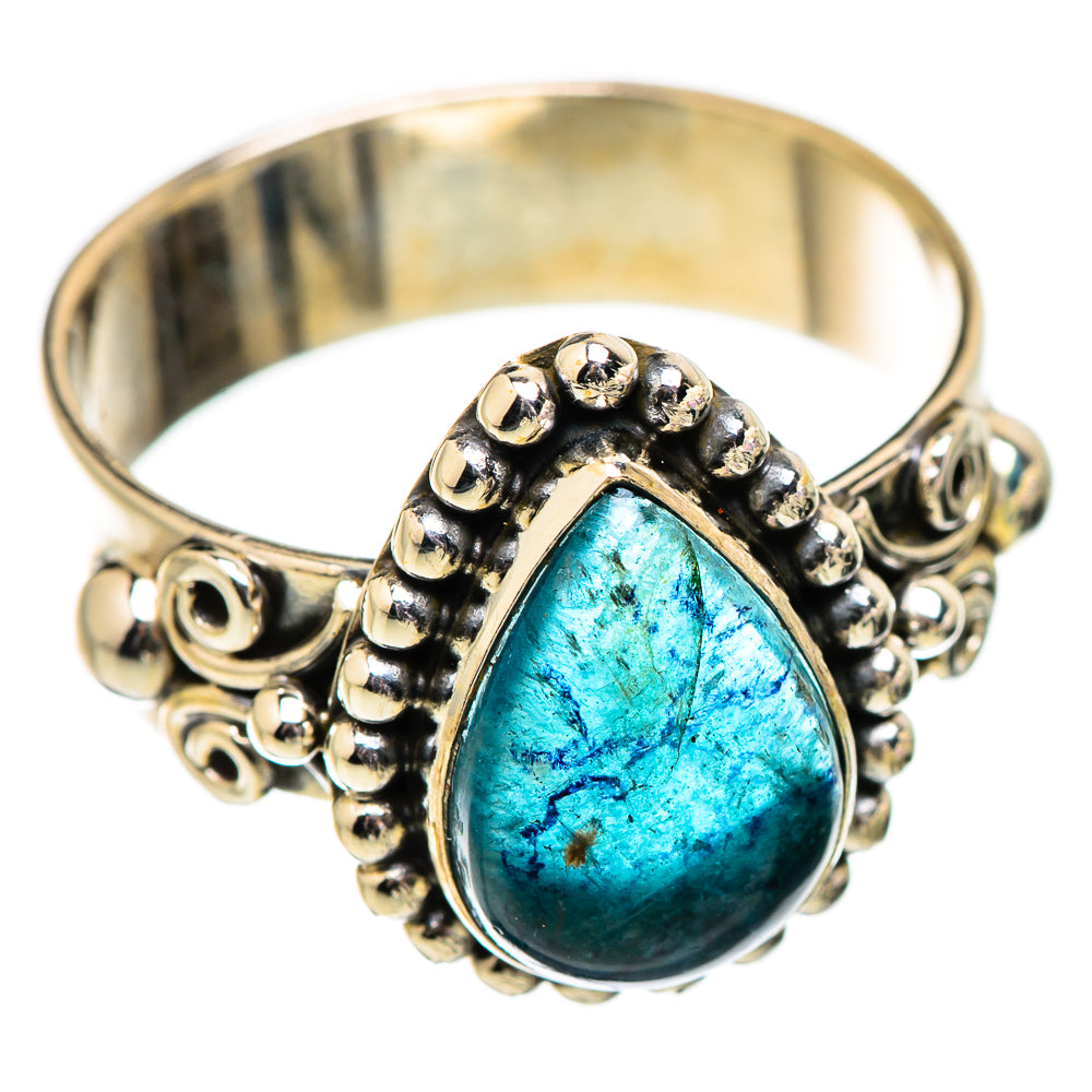 Blue Fluorite Rings handcrafted by Ana Silver Co - RING130329 - Photo 2