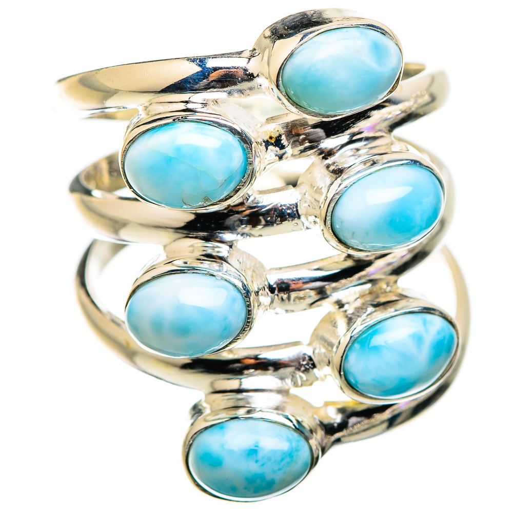 Larimar Rings handcrafted by Ana Silver Co - RING130333 - Photo 2