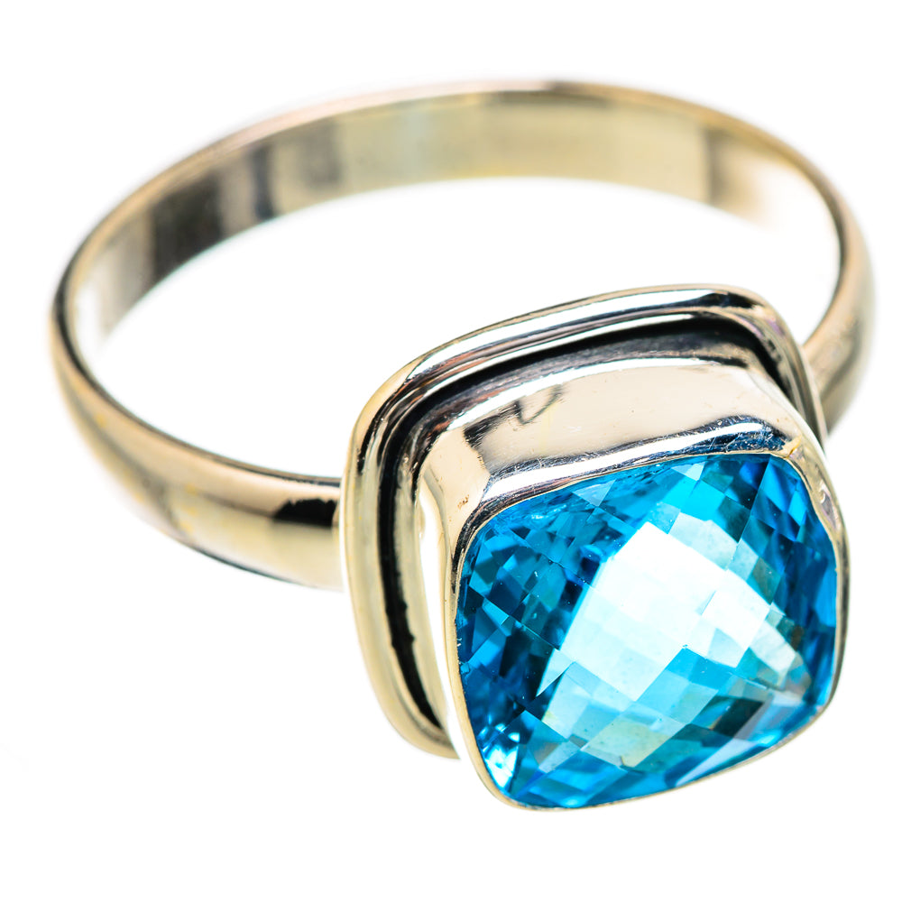 Blue Topaz Rings handcrafted by Ana Silver Co - RING130334 - Photo 2
