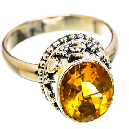 Citrine Rings handcrafted by Ana Silver Co - RING130337 - Photo 2