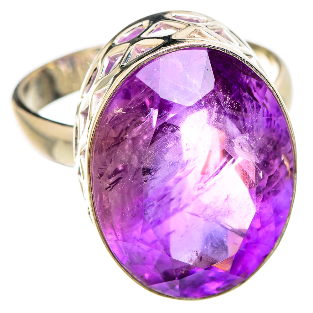 Amethyst Rings handcrafted by Ana Silver Co - RING130344 - Photo 2