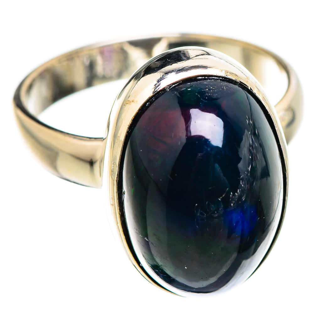 Black Opal Rings handcrafted by Ana Silver Co - RING130350 - Photo 2