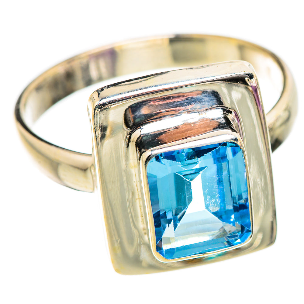 Blue Topaz Rings handcrafted by Ana Silver Co - RING130356 - Photo 2