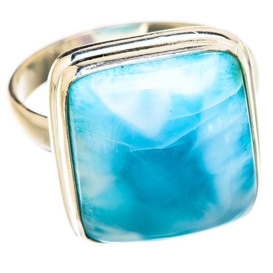 Larimar Rings handcrafted by Ana Silver Co - RING130357 - Photo 2