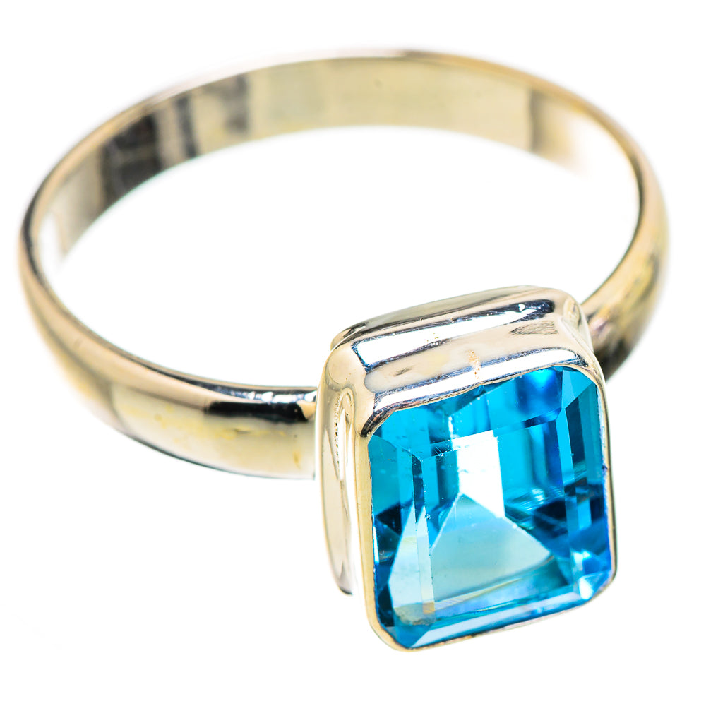 Blue Topaz Rings handcrafted by Ana Silver Co - RING130359 - Photo 2