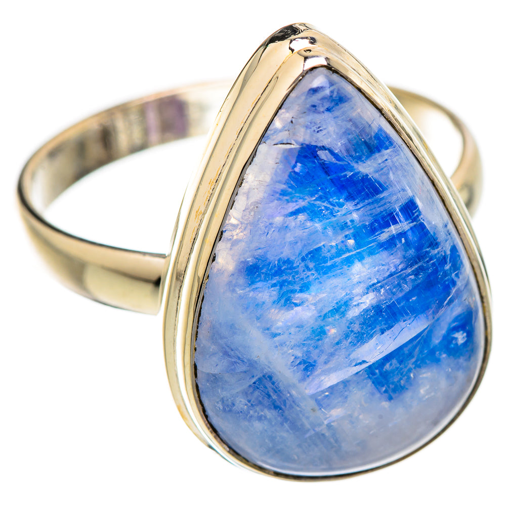 Rainbow Moonstone Rings handcrafted by Ana Silver Co - RING130360 - Photo 2