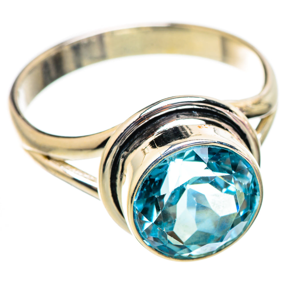 Blue Topaz Rings handcrafted by Ana Silver Co - RING130361 - Photo 2