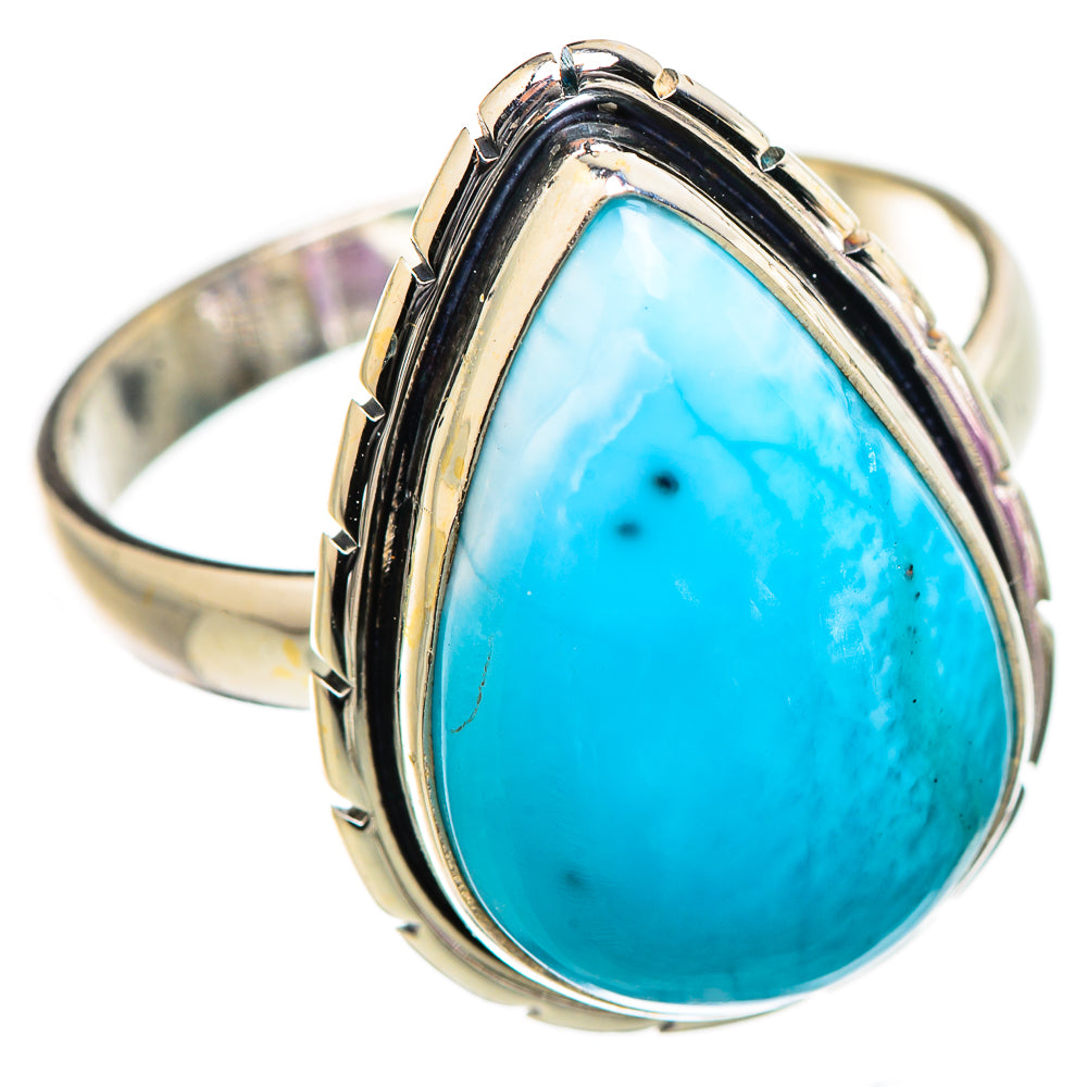 Larimar Rings handcrafted by Ana Silver Co - RING130363 - Photo 2