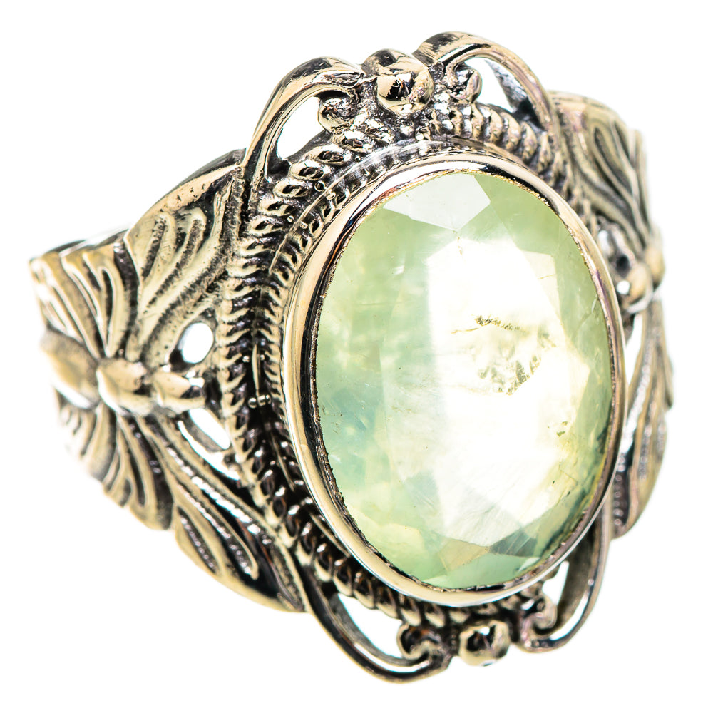 Prehnite Rings handcrafted by Ana Silver Co - RING130365 - Photo 2