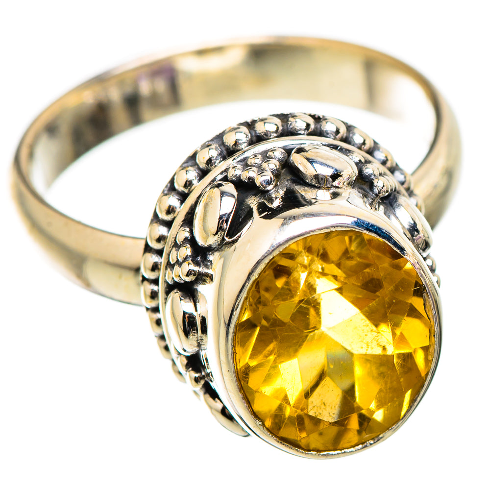 Citrine Rings handcrafted by Ana Silver Co - RING130366 - Photo 2