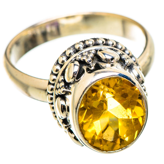 Citrine Rings handcrafted by Ana Silver Co - RING130366 - Photo 2